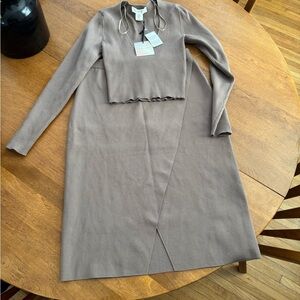 Elegant Taupe Women's matching set